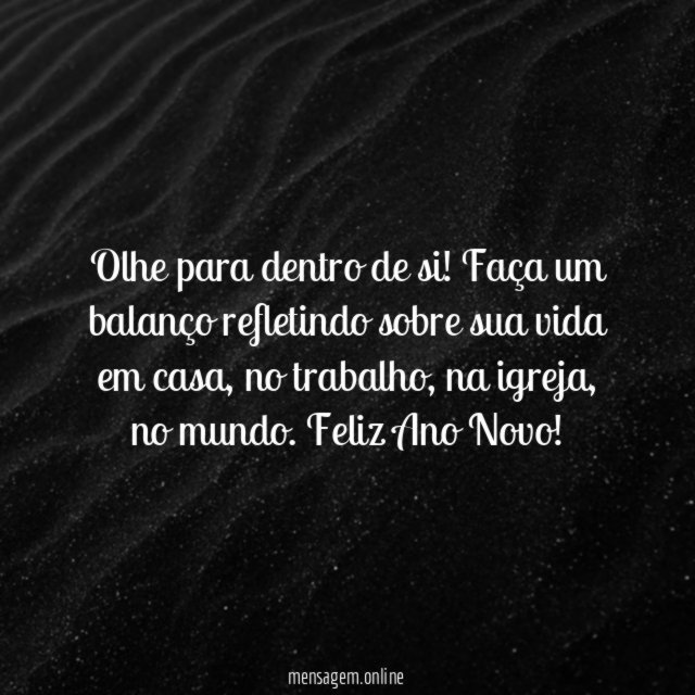 Olhe para dentro de si