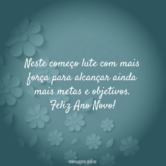 Neste começo lute com mais força para alcançar