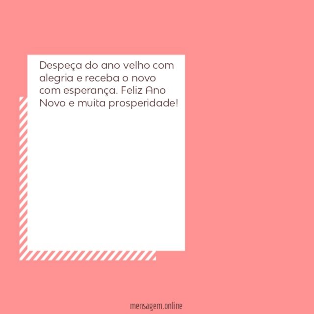 Despeça do ano velho com alegria e receba