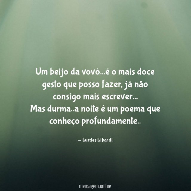 Um beijo da vovó