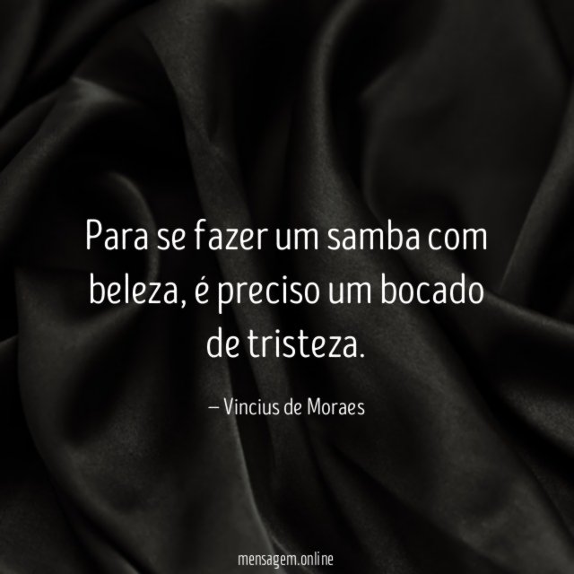 Para se fazer um samba com beleza