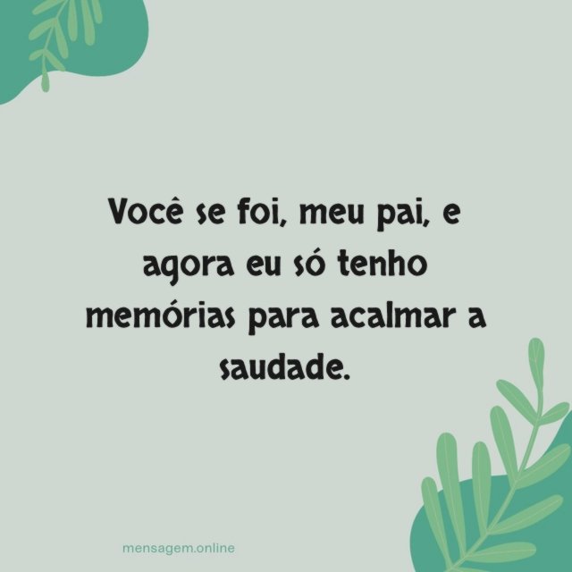 Você se foi