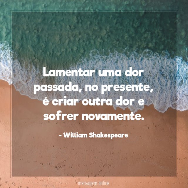 Lamentar uma dor passada