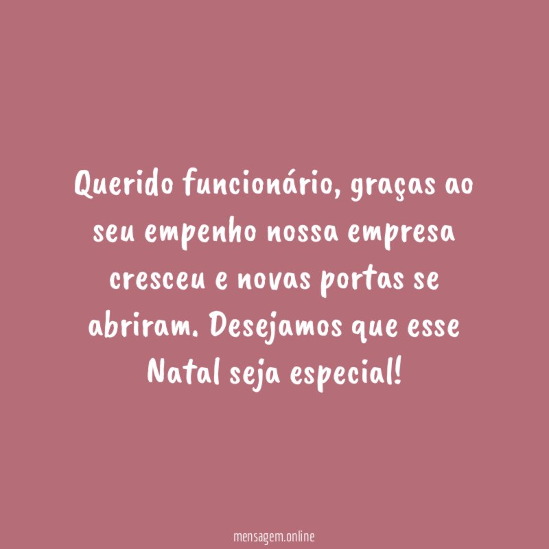 Querido funcionário