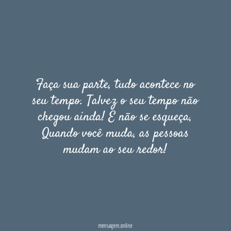 Faça sua parte