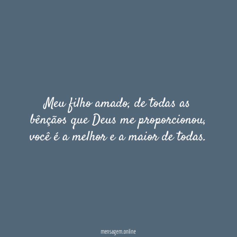 Meu filho amado