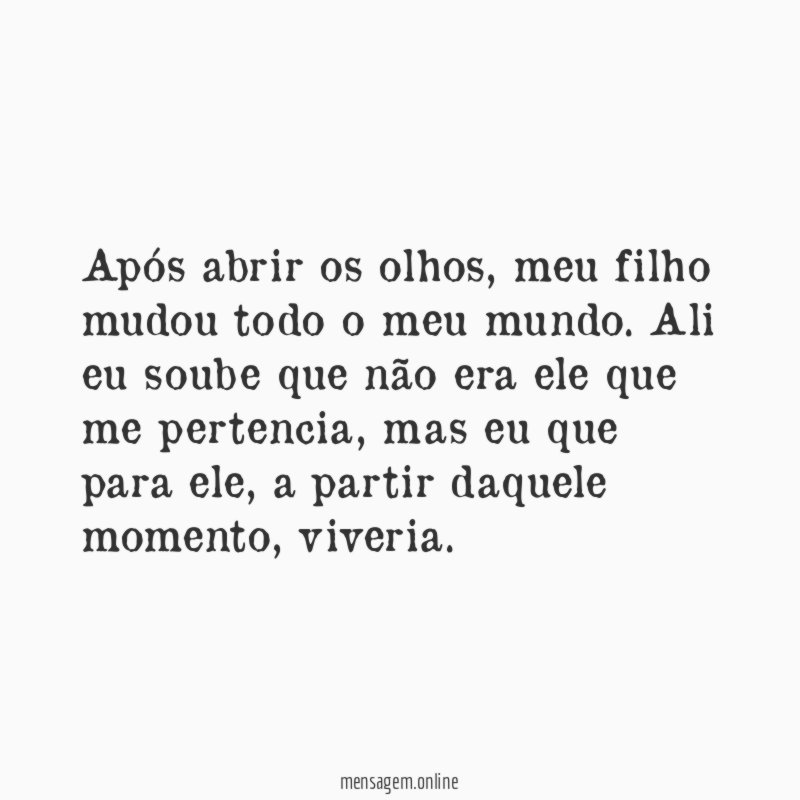 Após abrir os olhos