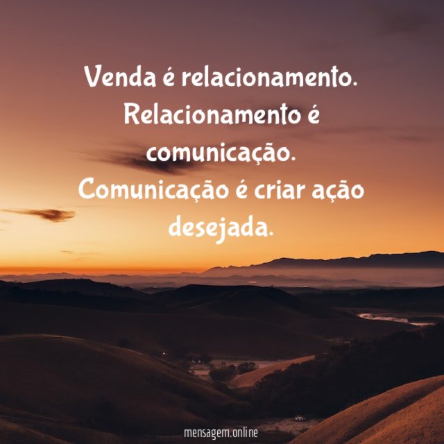 Venda é relacionamento