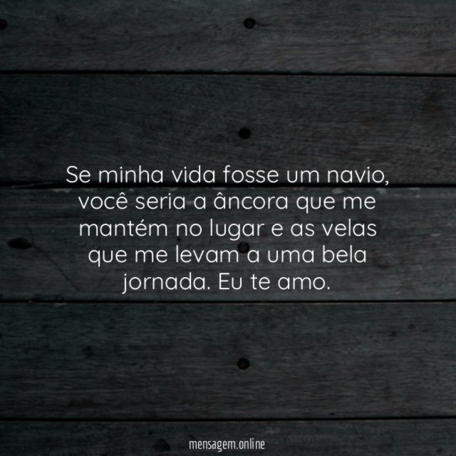 Se minha vida fosse um navio