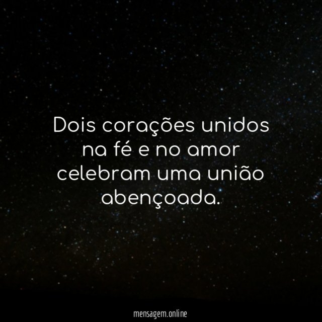 Dois corações unidos na fé e no amor
