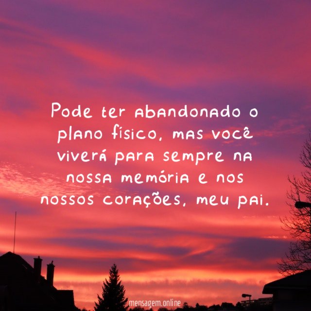 Pode ter abandonado o plano físico