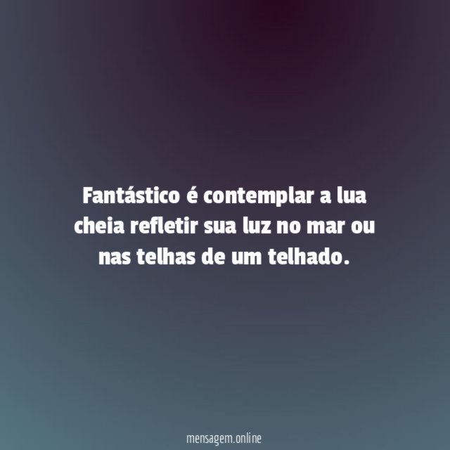 Fantástico é contemplar a lua cheia refletir sua