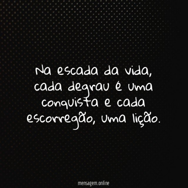 Na escada da vida