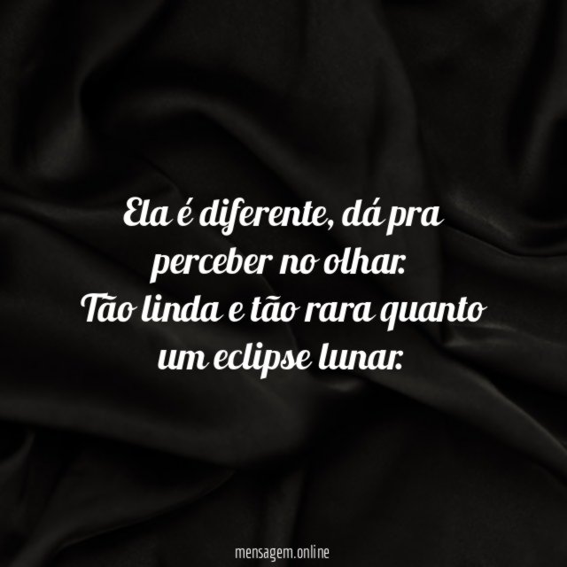 Ela é diferente