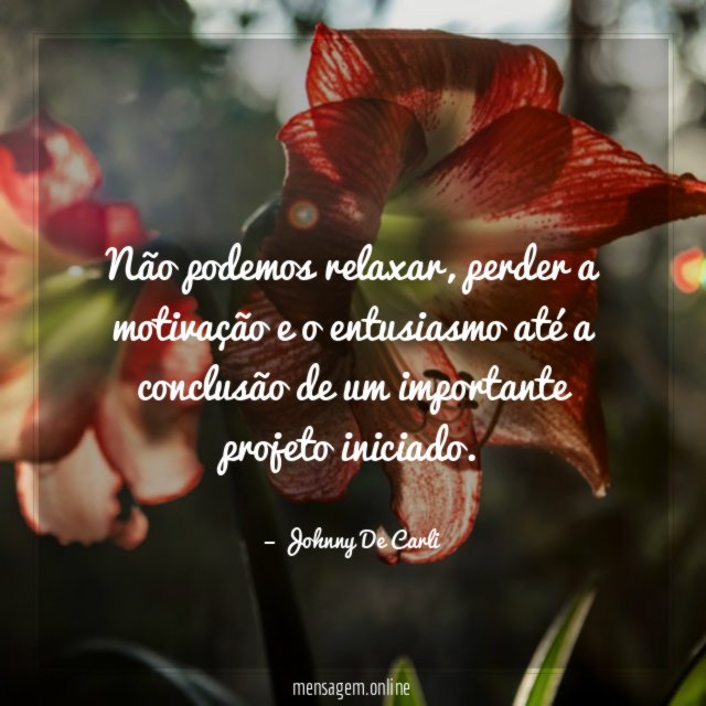 Não podemos relaxar