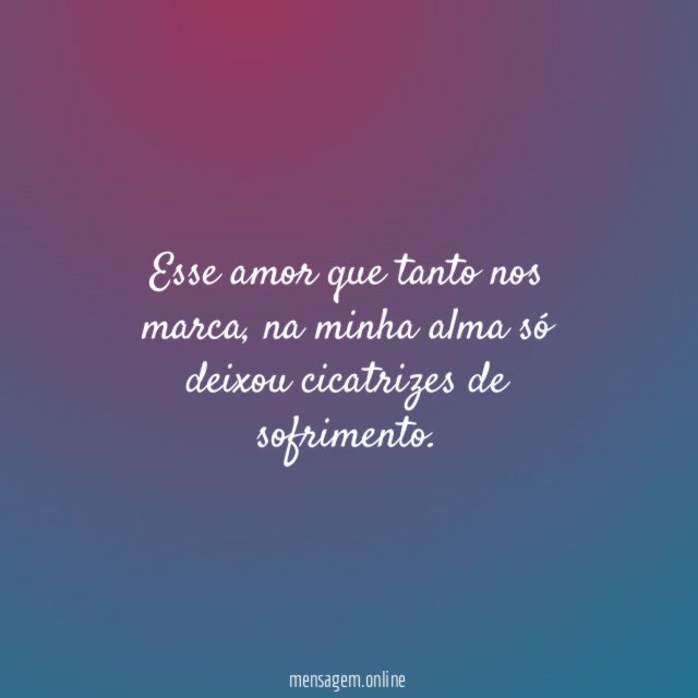 Esse amor que tanto nos marca
