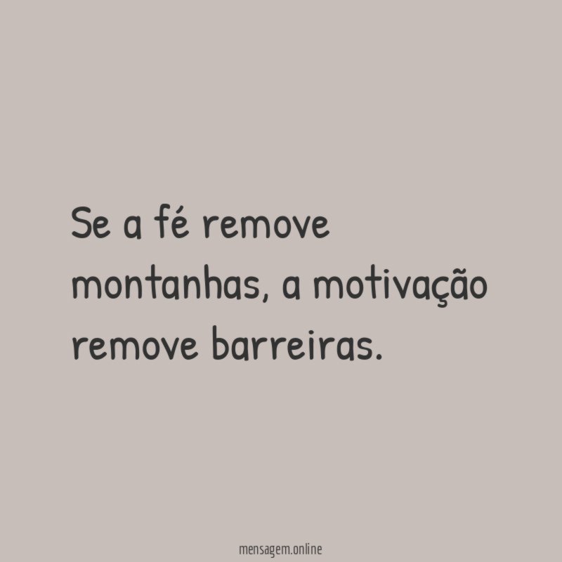 Se a fé remove montanhas