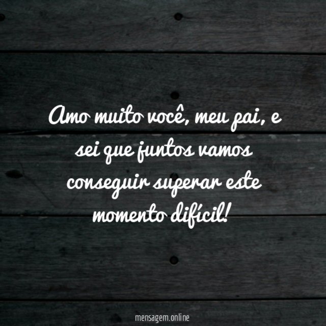Amo muito você