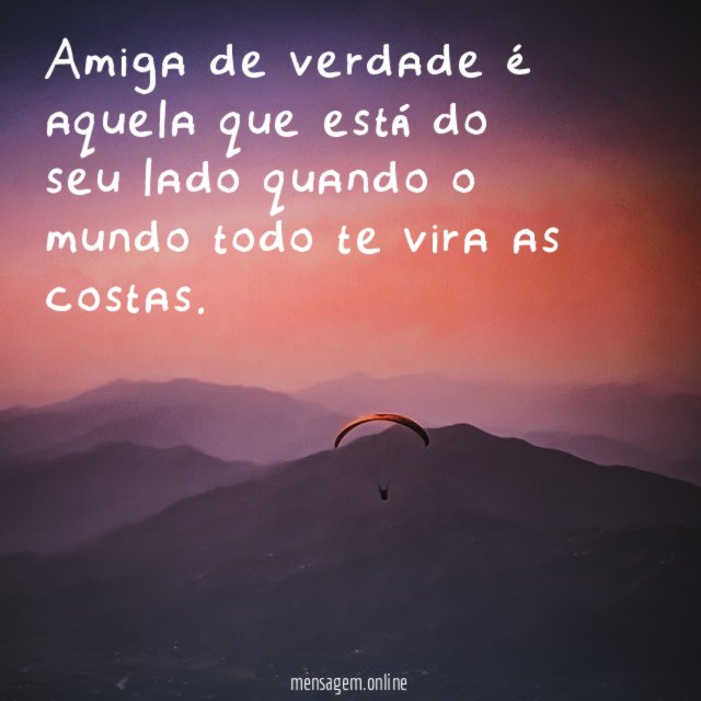 Amiga de verdade