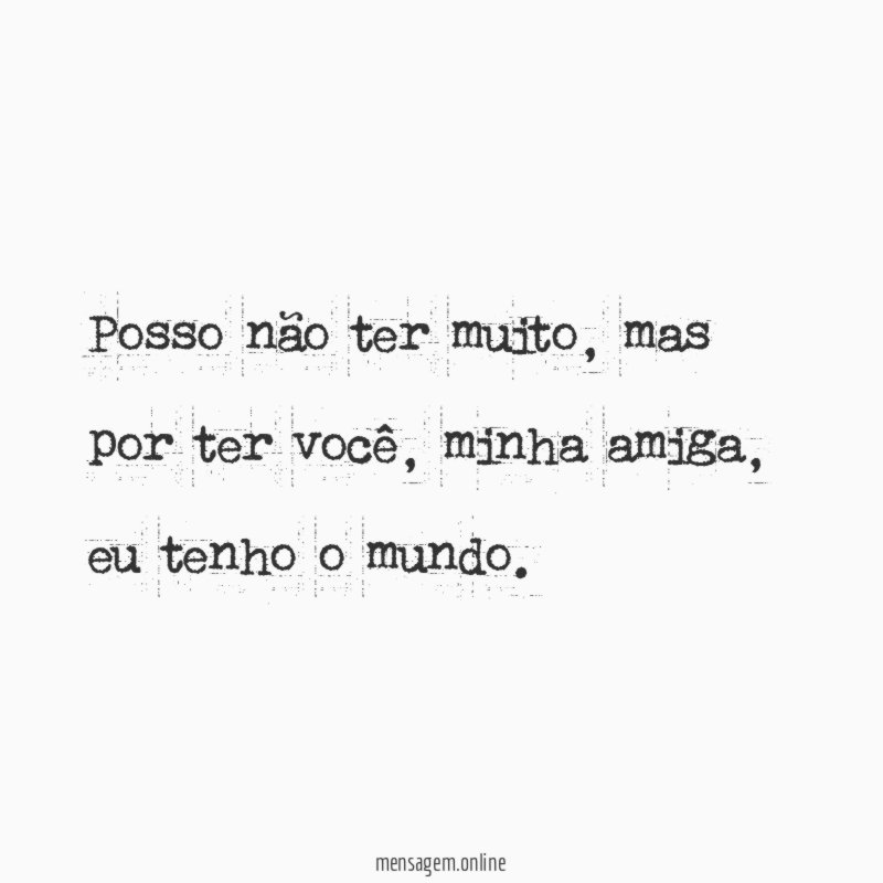 Eu tenho o mundo