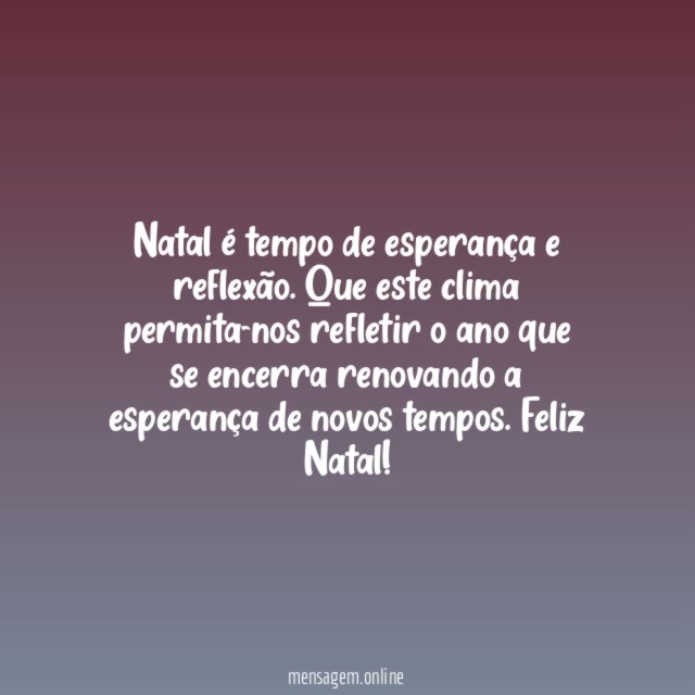 O tempo do Natal