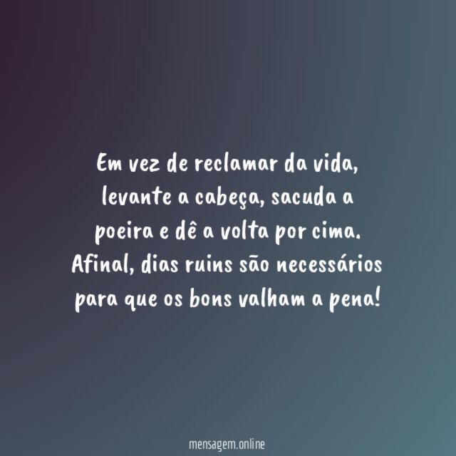 Dê a volta por cima