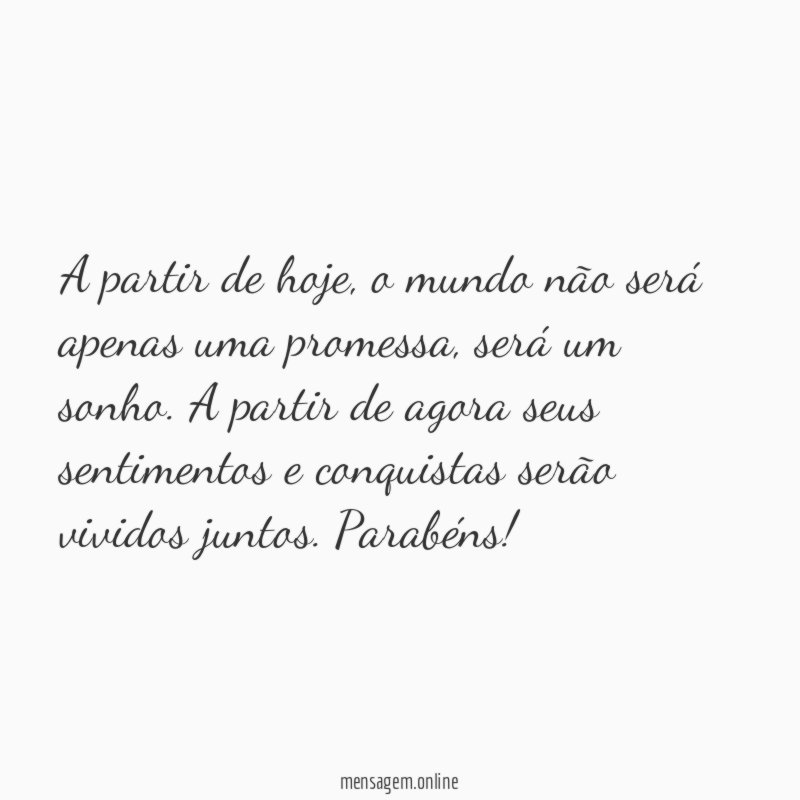A partir de hoje