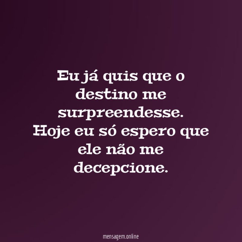 Eu já quis
