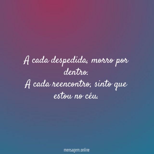 A cada despedida