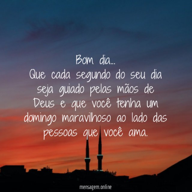 Um domingo maravilhoso