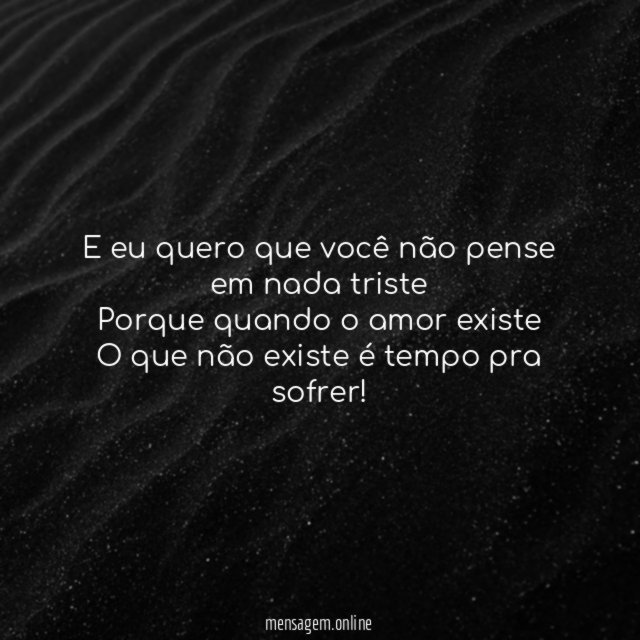 Não pense em nada triste