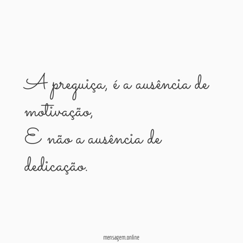 A preguiça