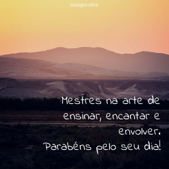 Mestres na arte de ensinar