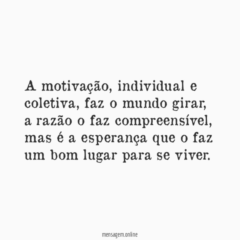 A motivação
