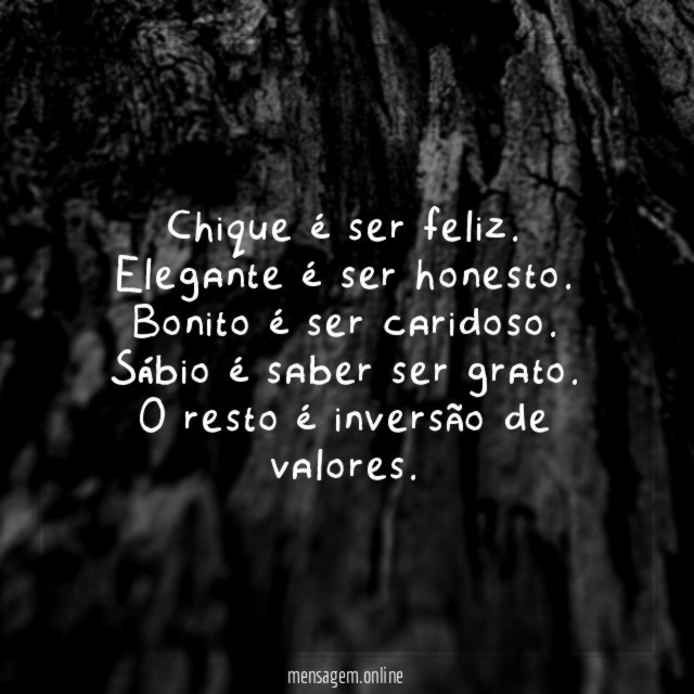 Chique é ser feliz