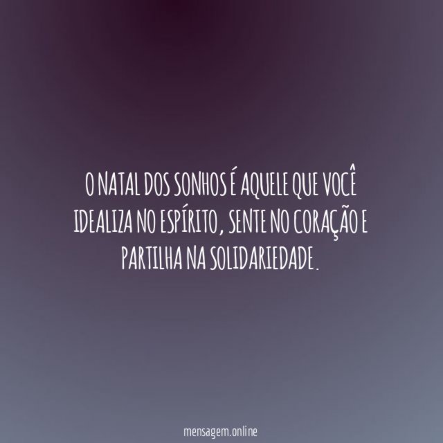 O Natal dos sonhos