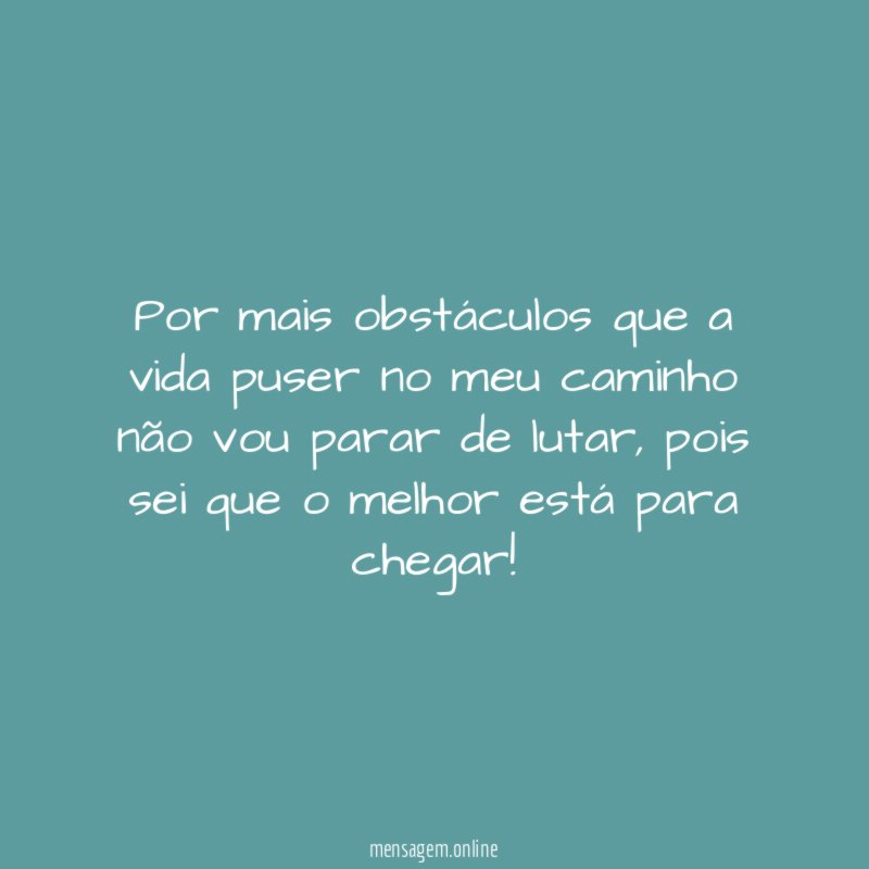 O melhor está para chegar!