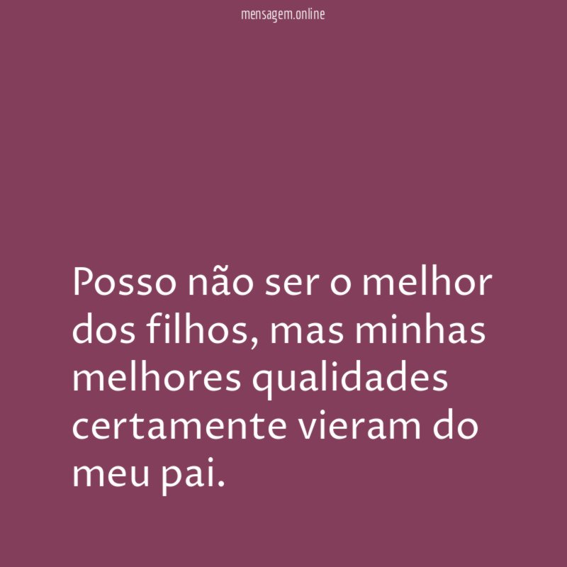 O melhor dos filhos