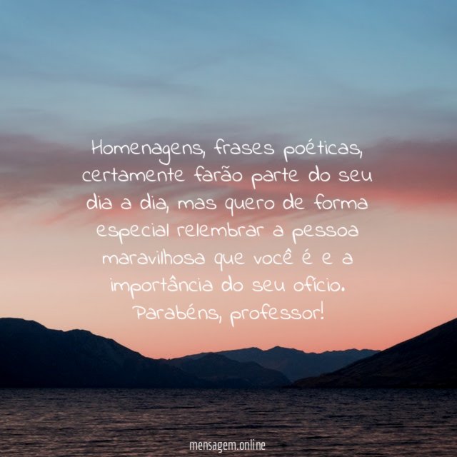 Pessoa maravilhosa que você é