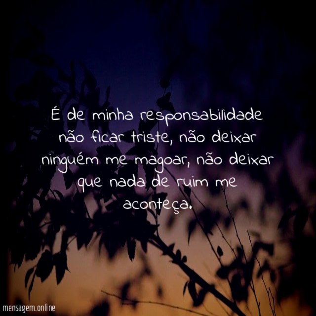 É de minha responsabilidade