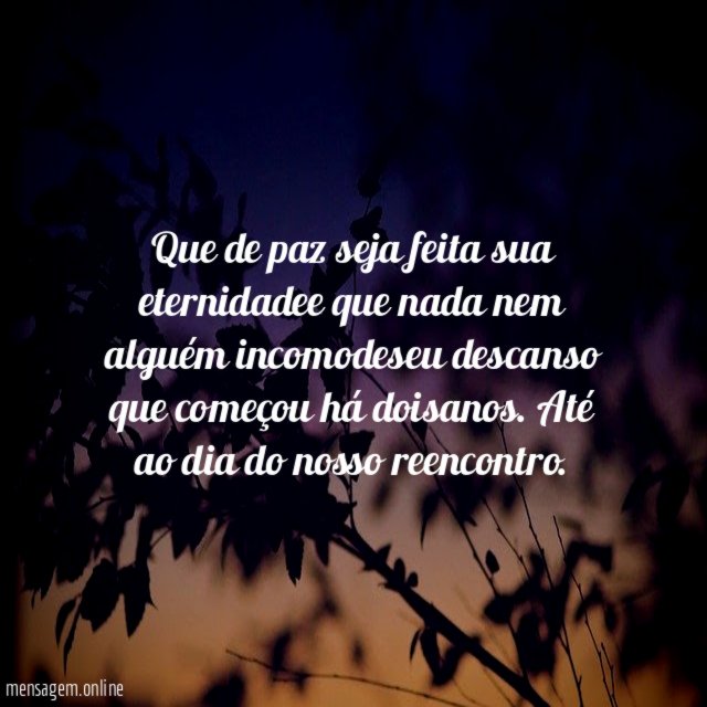 A sua paz começou há dois anos