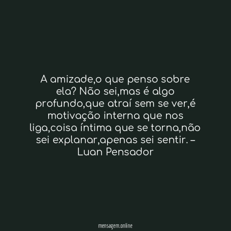 A amizade