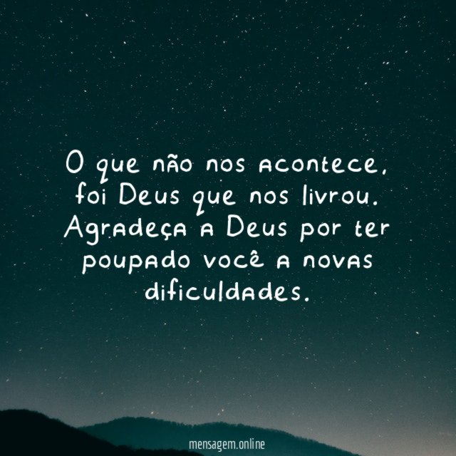 O que não nos acontece