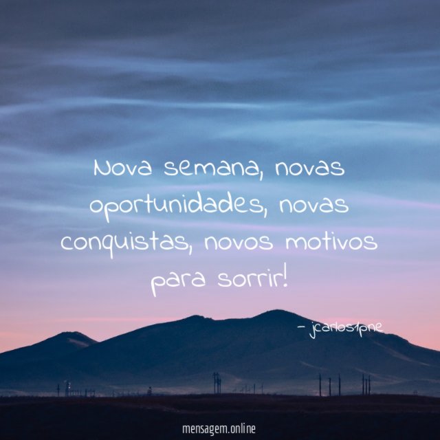 Nova semana