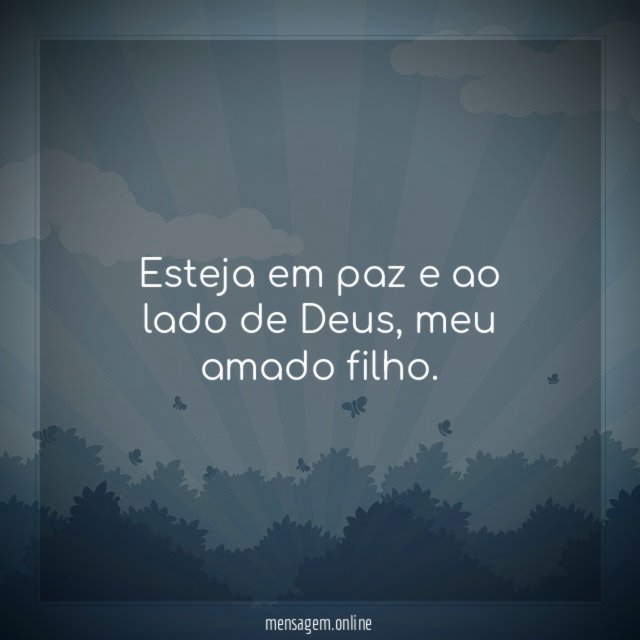 Oro pelo meu filho neste Dia de Finados