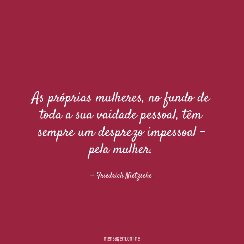 As próprias mulheres