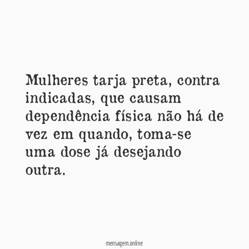 Mulheres tarja preta