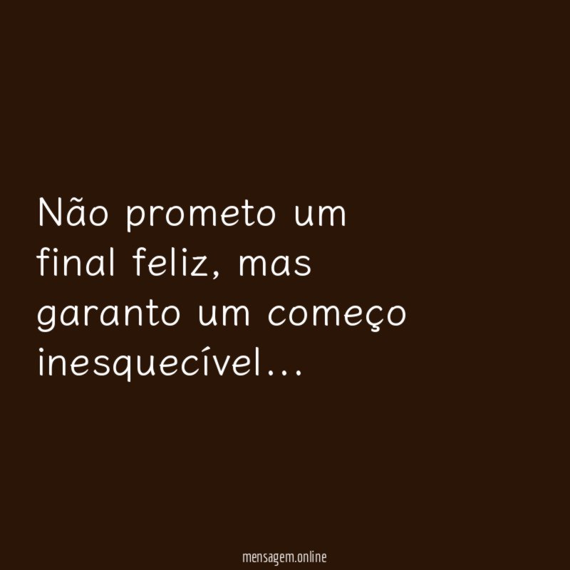 Não prometo um final feliz