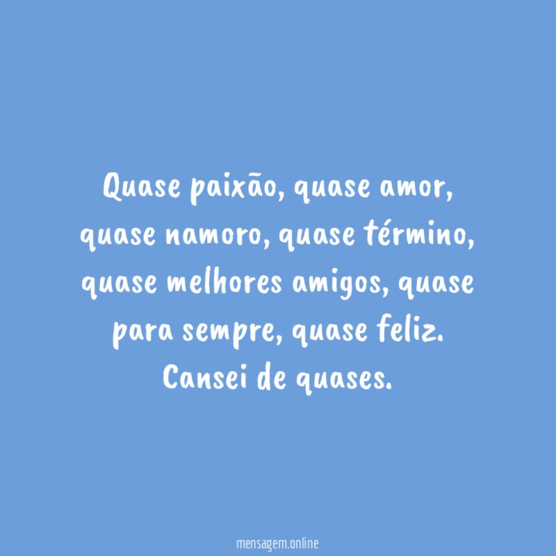 Quase paixão
