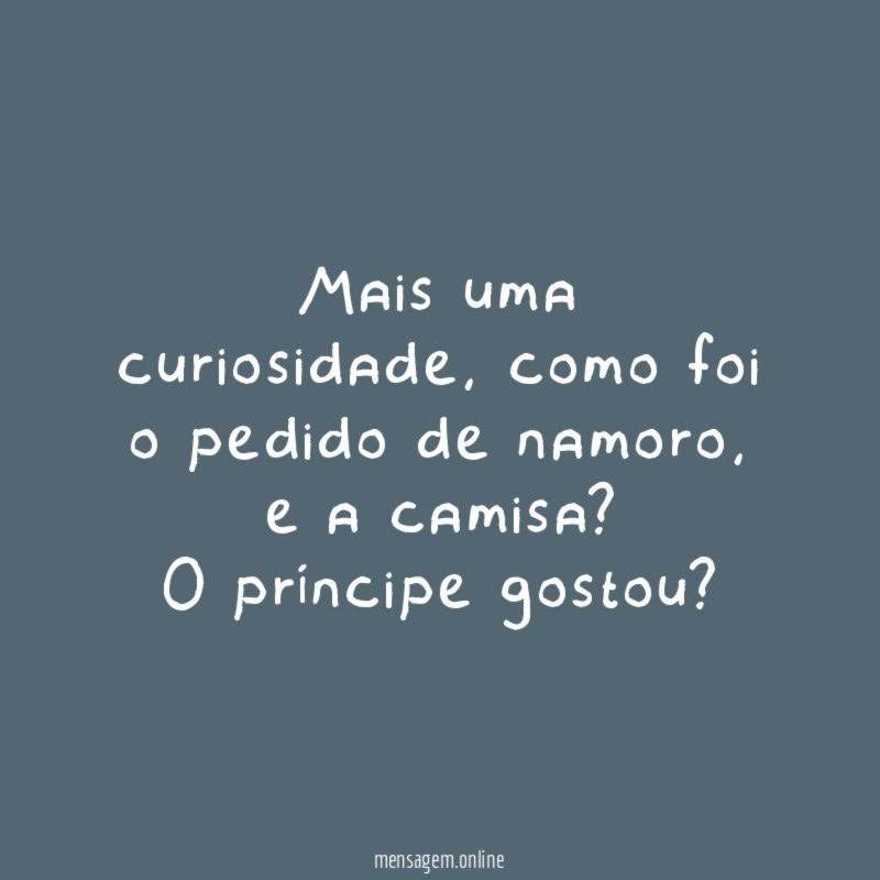 Mais uma curiosidade